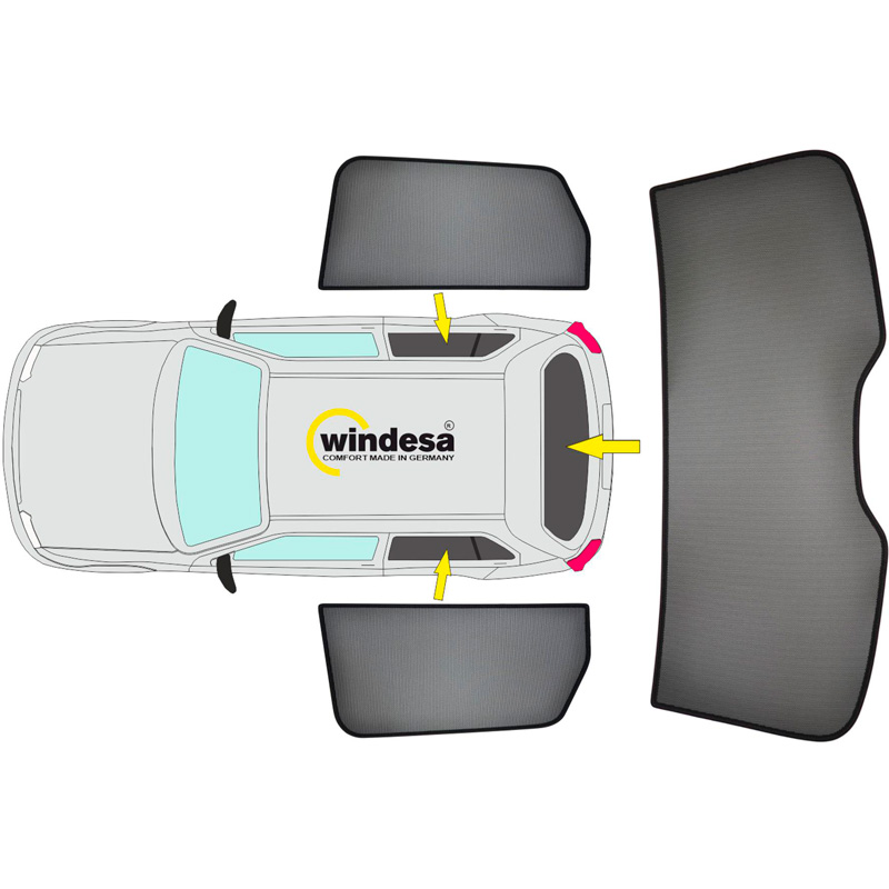SunClip Zicht- & Zonwering  Renault Clio V (BF) HB 5-deurs 2019-